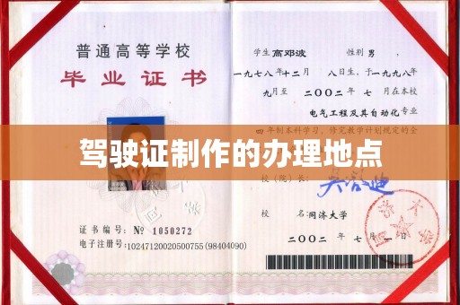 乐亭驾驶证制作的办理地点