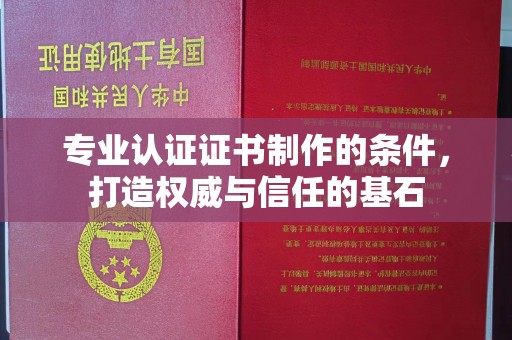 乐亭专业认证证书制作的条件，打造权威与信任的基石