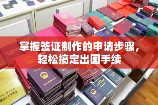 乐亭掌握签证制作的申请步骤，轻松搞定出国手续