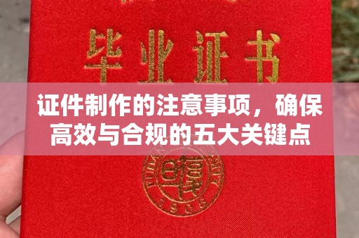 乐亭证件制作的注意事项，确保高效与合规的五大关键点